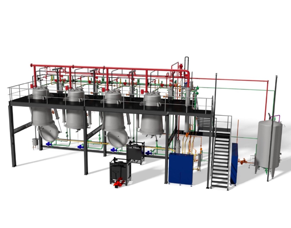 Extraction plant for Instant coffee production