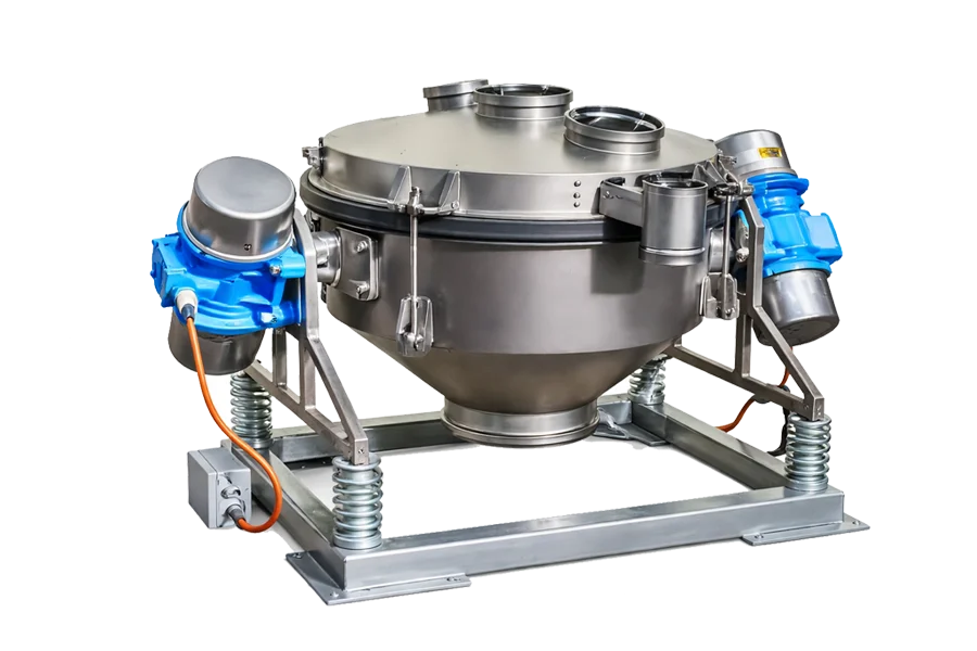 Multi-frequency vibrating sieve