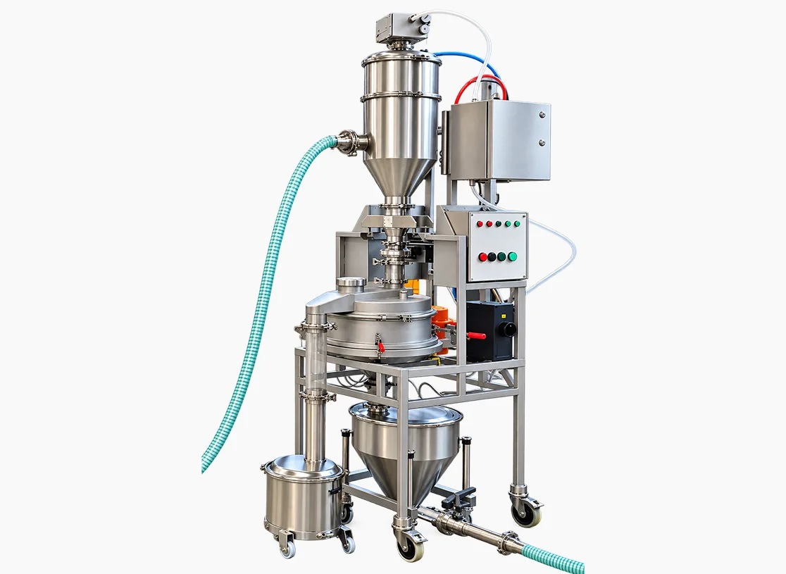 Vibrating Sieve Loading and Unloading System